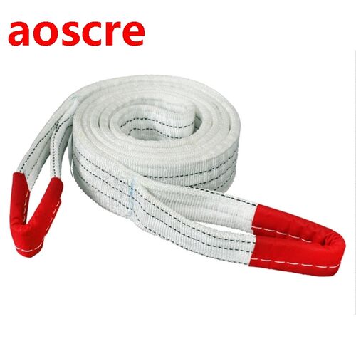 35ED Polypropylene 1m/2m/3m   Red+White  Lifting Straps Lift