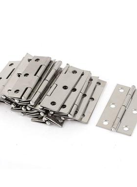 2.5 inches Long 6 Mounting Holes Butt Hinges 20 Pcs (Pack of