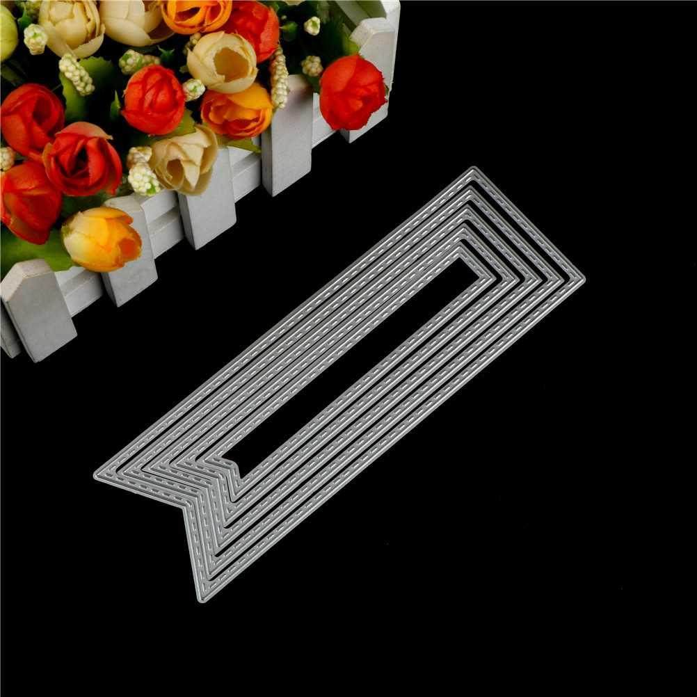 5Pcs Banner Design Metal Cutting Die Making Scrapbooking Di