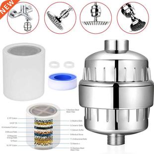 Shower Head Filter Hard Water Softener Cartridge Kit 15 Stag