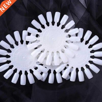 18 Wheel Nail Art Fake Nails Tips Gel Varnish Color Card Pra