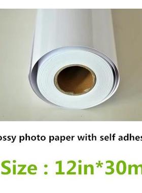 12in Sticker high glossy 150g photo Paper rolls, roll print
