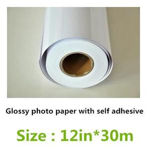 12in Sticker high glossy 150g photo Paper rolls, roll print