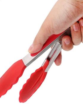 Utensil Cooking Tong Clip Kitchen Tongs Salad Serving BBQ T