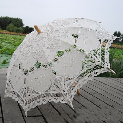 Lace Parasol Umbrella Wedding Umbrella Elegant Lace Umbrella