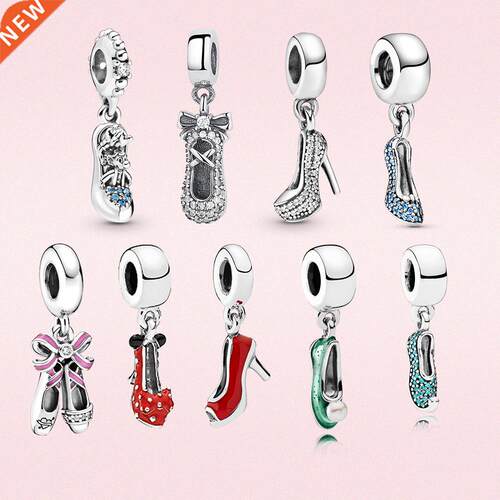 Real 925 sterling silver charm Tinker Bell Princess shoes Da