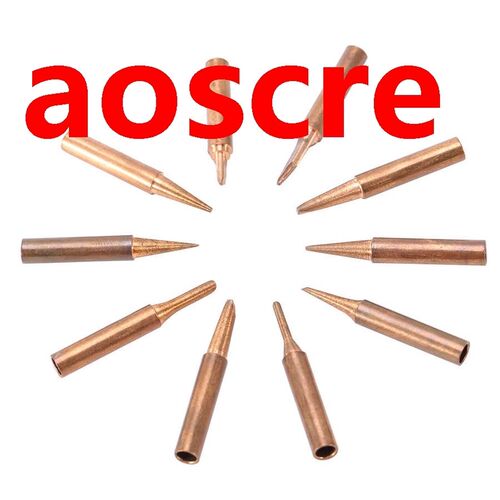 10x Lead-free Copper 900M-T Iron Soldering Station Tip For 9