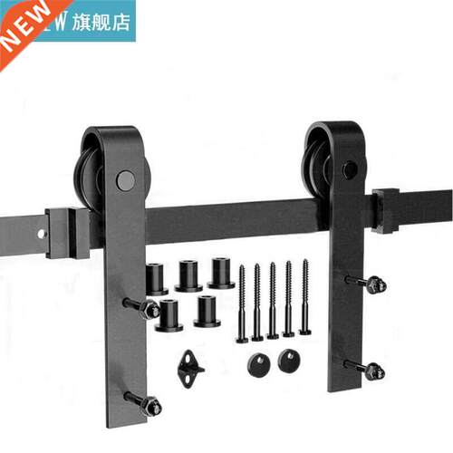 Sliding Double Barn Door Hanging Rail Hardware Wood Cabinet