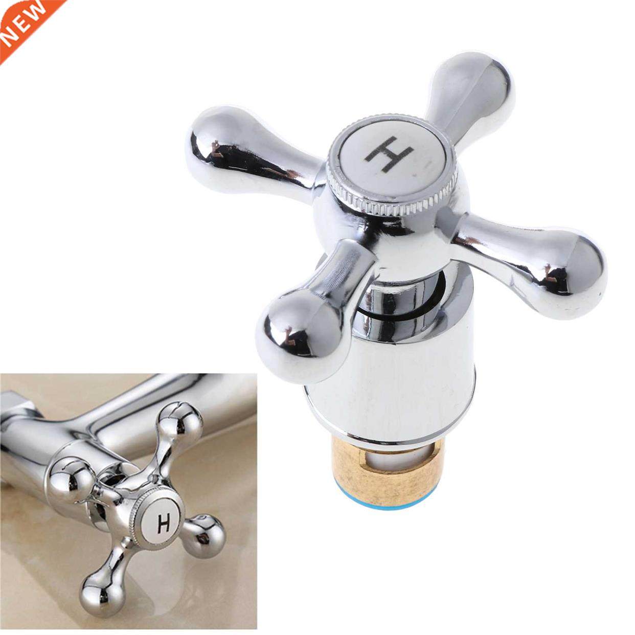 1Set Copper Cross Handle Bath Sink Faucet Handle 适用于 Kitc