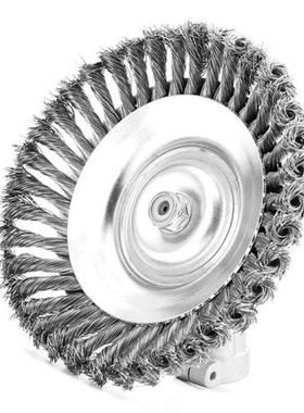 Steel Wire Wheel Grden Weed Brush Lwn Mower Grss Eter Tr