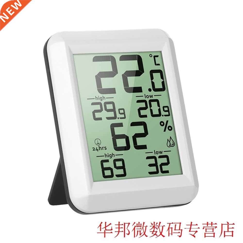 LCD Display Desktop Temperature Monitor Humidity Meter Therm