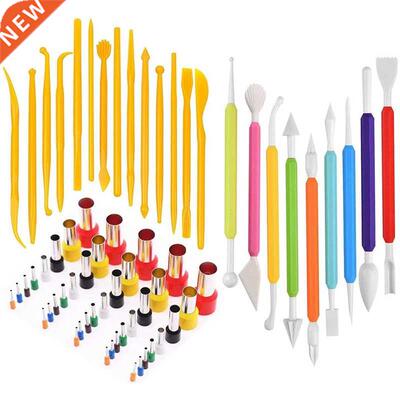 Polymer Clay Cutters,Plastic Clay Modeling Tool and Round Ci