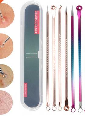 4pcs/set Stainless Steel Blackhead Comedone Acne Corrector R