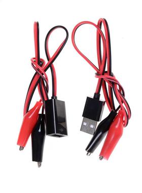 USB Teer DC Voltmeter ammeter capacity meter Alligator cli
