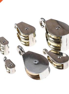 1PCS Zinc Alloy Single Double Wheel Swivel Rollers Block Loa