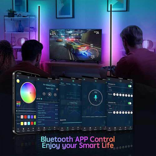 LED Floor Lamp RGB Remote Control Bluetooth APP Music Synchr