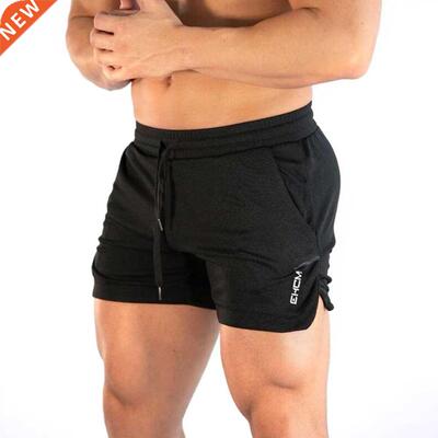 4 Colors Men Jogging Running Shorts Breathable Drawstring Fi