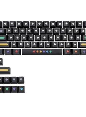 K1KF Dots Keycaps PBT Dye Sublimation Upgrade 71 Keycap Set