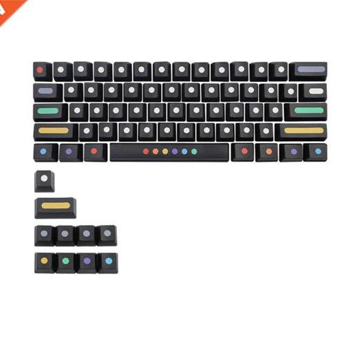 K1KF Dots Keycaps PBT Dye Sublimation Upgrade 71 Keycap Set