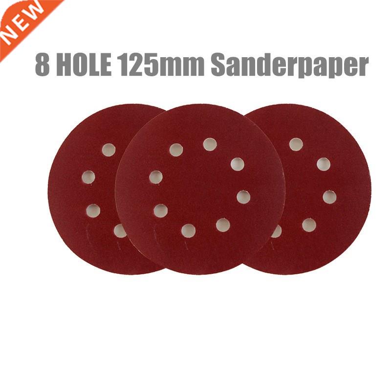 20pcs 125mm 8 hole Sander Disc Sanding Polishing Paper Sand