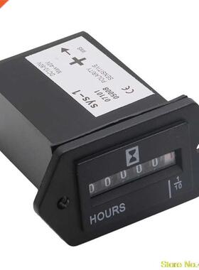 DC10V~80V Truck Tractor Diesel Outboard EngiHour Meter Recta