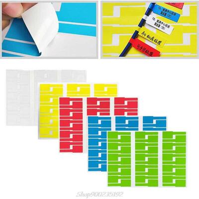 0pcs Waterproof Identification Tags Self-adhesive Cable Tie