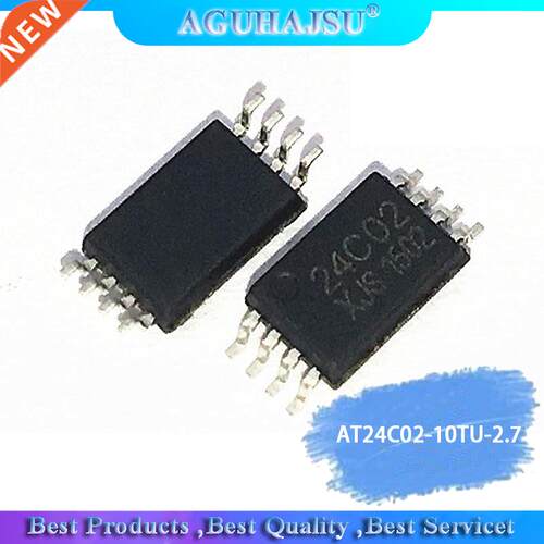 10pcs/lot AT24C02-10TU-2.7 AT24C02 24c02 TSSOP8 memory new o