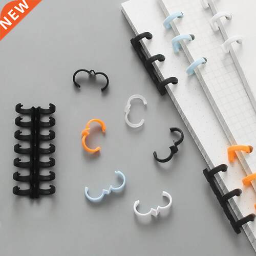 10Pcs Plastic Coil Spring Spiral Ring Binding Strip Rings 0