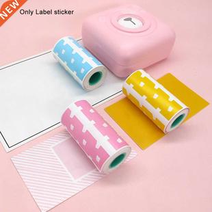 3rolls Sticker Labels Self Sticky Clear Bear Pattern Multifu