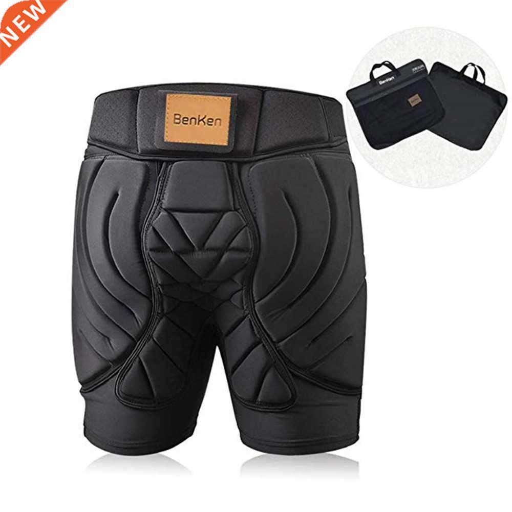 Ski Butt Pants Hip Protection Butt Guard for Skateboa black