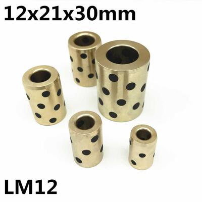 4pcs 12x21x0 mm linear graphite copper set bearing copper b