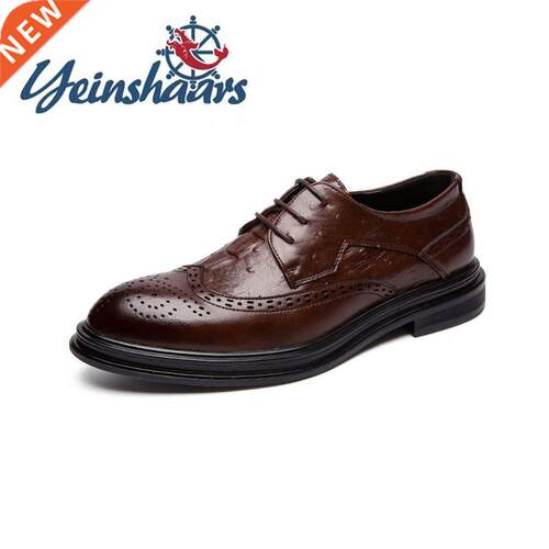 Brogue Shoes Designers Mens Shoe Casual Leather Footwear Fas
