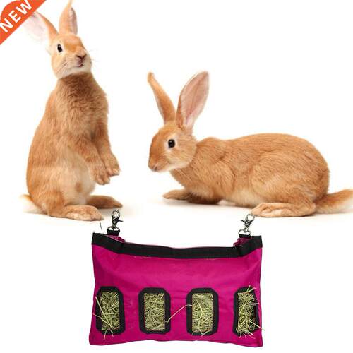 Hay Bag Hanging Feeder Sack Holder Feeding Supply For