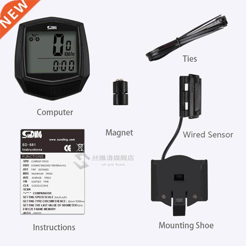 1PCS Waterproof Wreless Dgtal Bke Rde Speedometer Odome