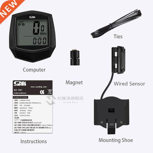 1PCS Waterproof Wreless Dgtal Bke Rde Speedometer Odome