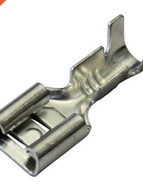 100 x 6.3mm Uninsulted Femle Spde On Crimp Terminl Non I