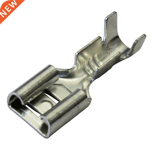100 x 6.3mm Uninsulted Femle Spde On Crimp Terminl Non I