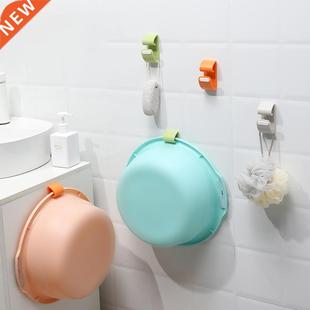 Washbasin Storage Hook Viscose Free Punch Wall Hanging Washb