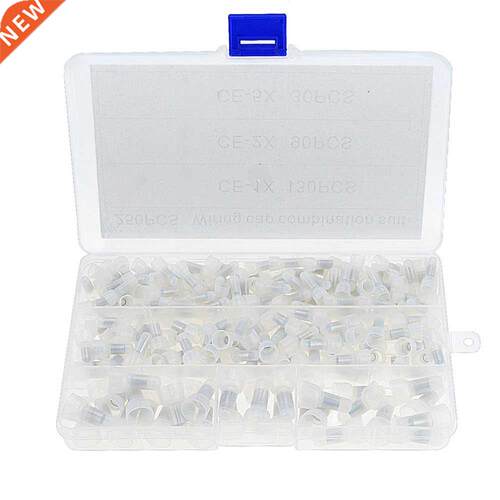 250PCS/BOX Waterproof Nylon Crimp Caps Terminal Connector Bl