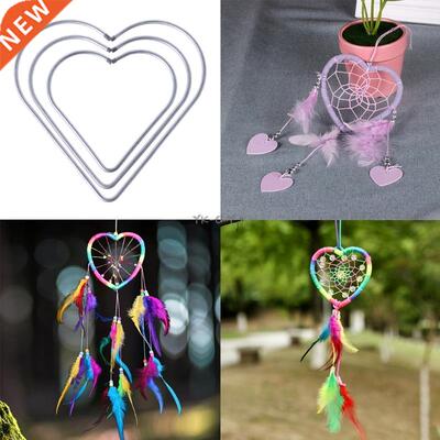 1PC Multi size heart-shaped Simple Metal Ring Hoops For DIY