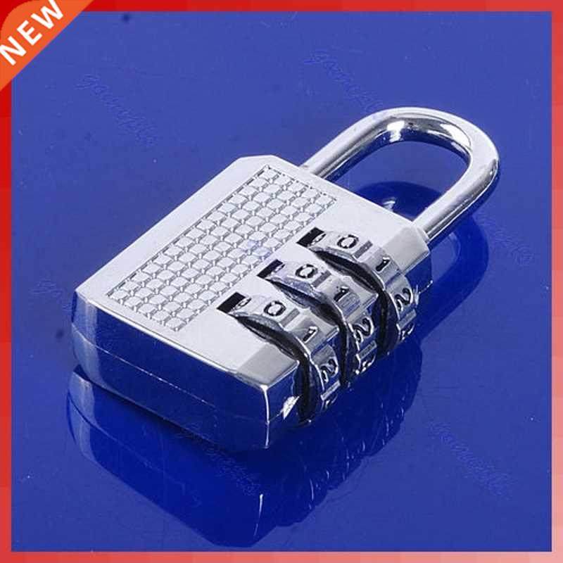 3 Digit Resettable Combination Luggage Suitcase Lock Padlock