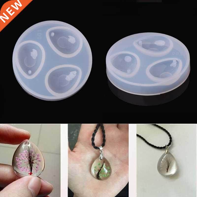 Silicone Pendant Water Drop Gem Mold Resin Casing Craft