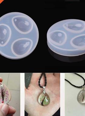 Silicone Pendant Water Drop Gem Mold Resin Casing Craft