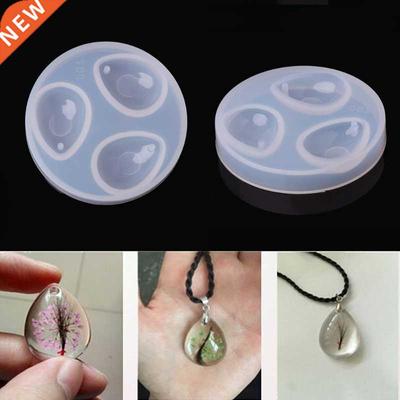 Silicone Pendant Water Drop Gem Mold Resin Casing Craft