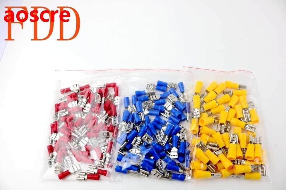 r 100PCS/PackFDD2-250 Female Insulated Electrical Crimp Term