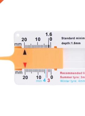 Tyre Tread Depth Gauge Car Motorcycle Trailer Van Wheel Keyc