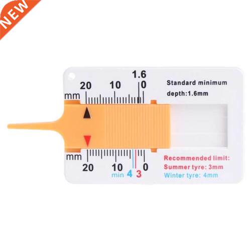 Tyre Tread Depth Gauge Car Motorcycle Trailer Van Wheel Keyc