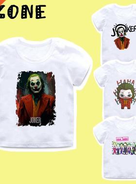 Boys Girls Joker Joaquin Phoenix Fun T shirt Kids Summer C