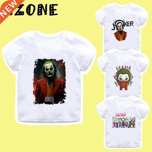 Boys Girls Joker Joaquin Phoenix Fun T shirt Kids Summer C