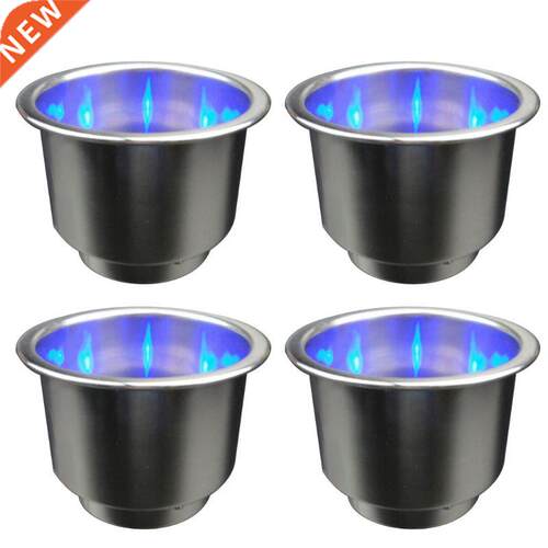 Car LED Stainless Steel Cup Holder Beverage Cup Holder Marin